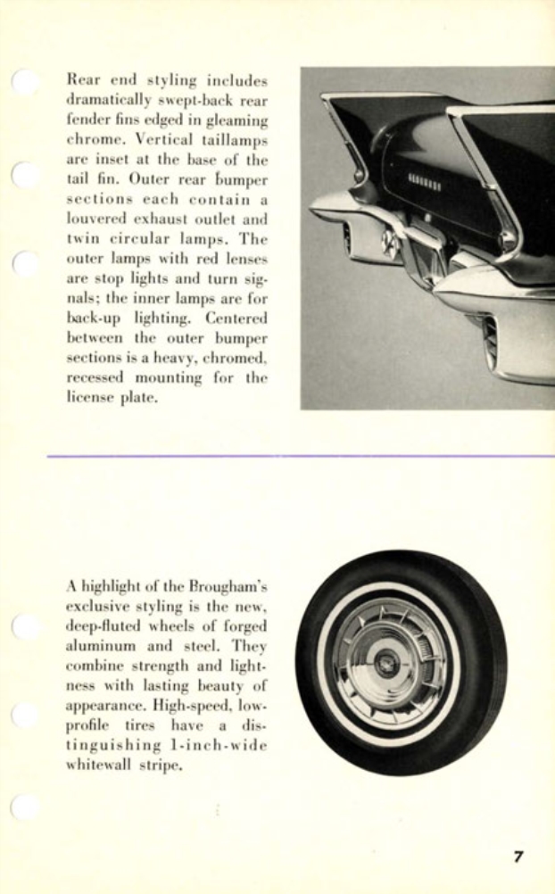 1957 Cadillac Eldorado Brougham Salesmans Data Book Page 18